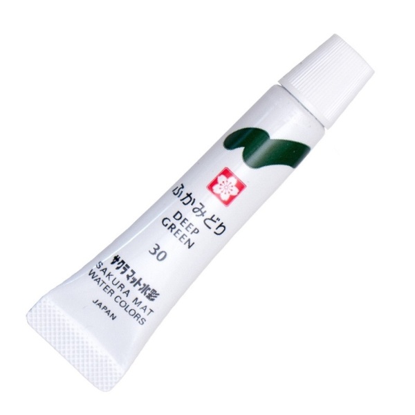 サクラクレパス｜SAKURA COLOR PRODUCT 絵具 ラミネートチューブ入り 5ml マット水彩 ふかみどり EMW#30