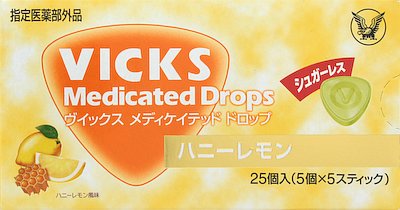 ヴイックス メディケイテッド ドロップ ハニーレモン 25個