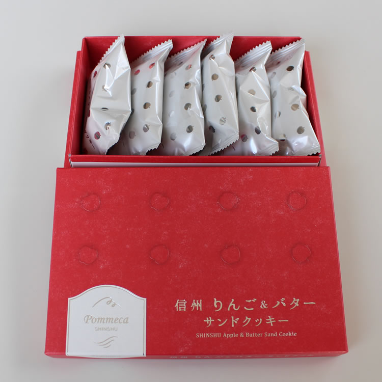 但馬寿 信州りんご&バターサンドクッキー 1箱