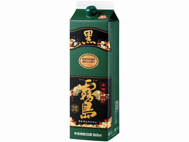霧島酒造 チューパック黒霧島　２０％　１．８Ｌ　イモ