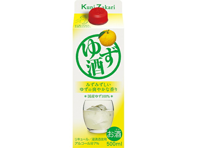 中埜酒造 國盛　ゆず酒パック　５００