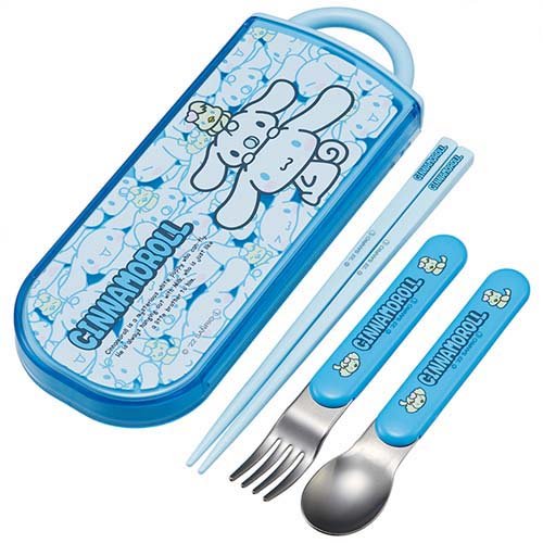 銀イオン抗菌 子供用 トリオセット 箸 スプーン フォーク シナモロール(1セット)