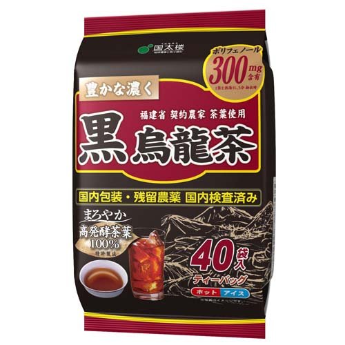 国太楼 豊かな濃く 黒烏龍茶 ティーバッグ(40袋入)