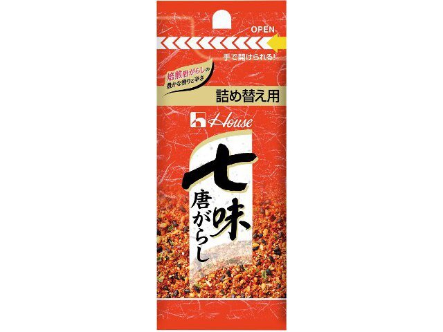 ハウス 七味唐がらし 袋入り 12g