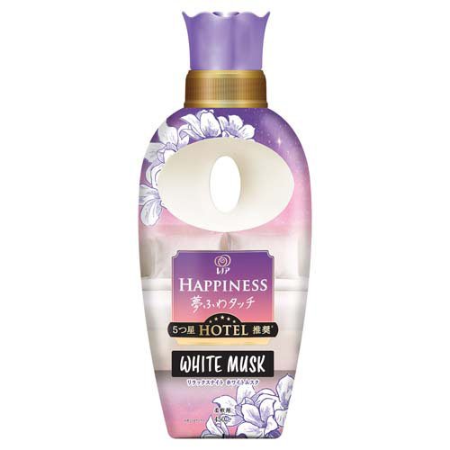 レノア ハピネス 夢ふわタッチ 柔軟剤 リラックスナイト ホワイトムスク 本体(450ml)