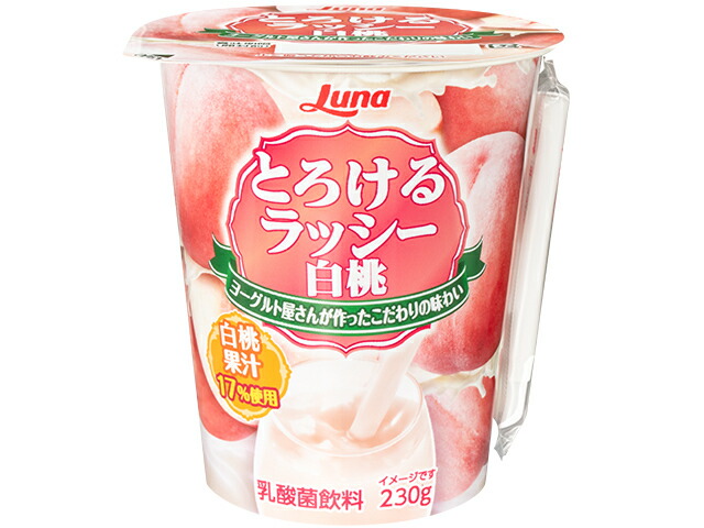 日本ルナ とろけるラッシー白桃 230g