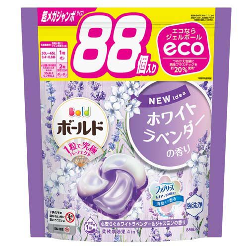 ボールド ジェルボール4D ホワイトラベンダー＆ジャスミン 詰替 超メガジャンボ(88個入)の商品画像