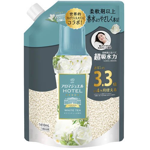 レノア ハピネス アロマジュエル 香り付け専用ビーズ ホワイトティー 詰め替え 超特大(1410mL)