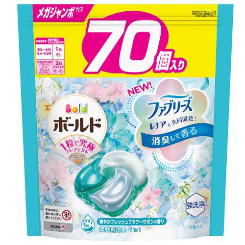 ボールド ジェルボール4D フレッシュフラワーサボン 詰替 メガジャンボ(70個入)の商品画像