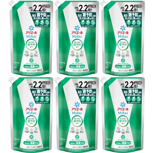 P&G アリエールミライ消臭プラス 詰替 640gの商品画像