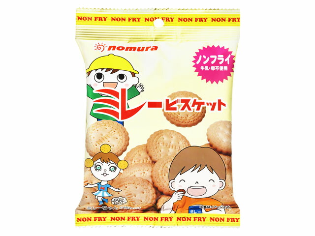 野村煎豆加工店 やっぱりまじめ ノンフライ ミレービスケット 70g