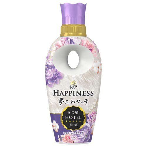 レノア ハピネス 夢ふわタッチ 柔軟剤 ホワイトムスク 本体(450ml)