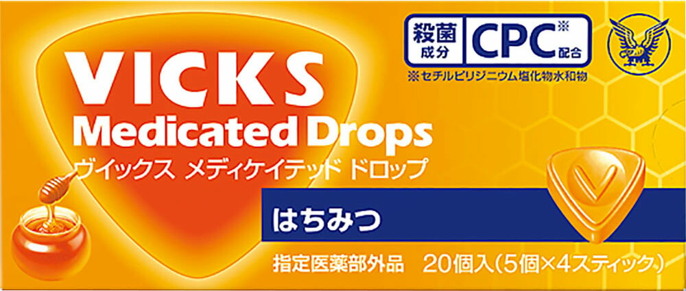 ヴイックス メディケイテッド ドロップ はちみつ 20個