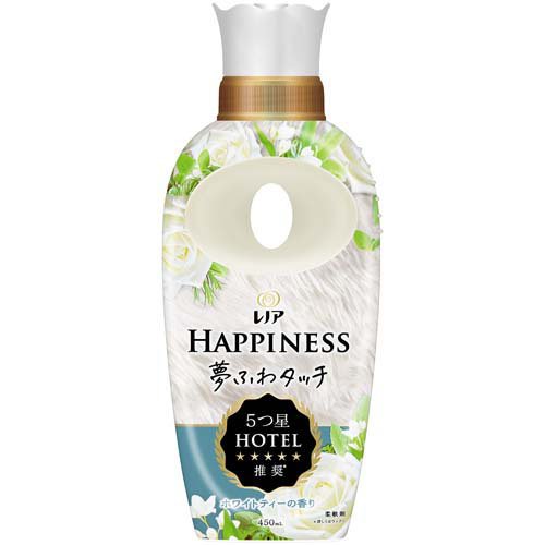 レノア ハピネス 夢ふわタッチ 柔軟剤 ホワイトティー 本体(450ml)