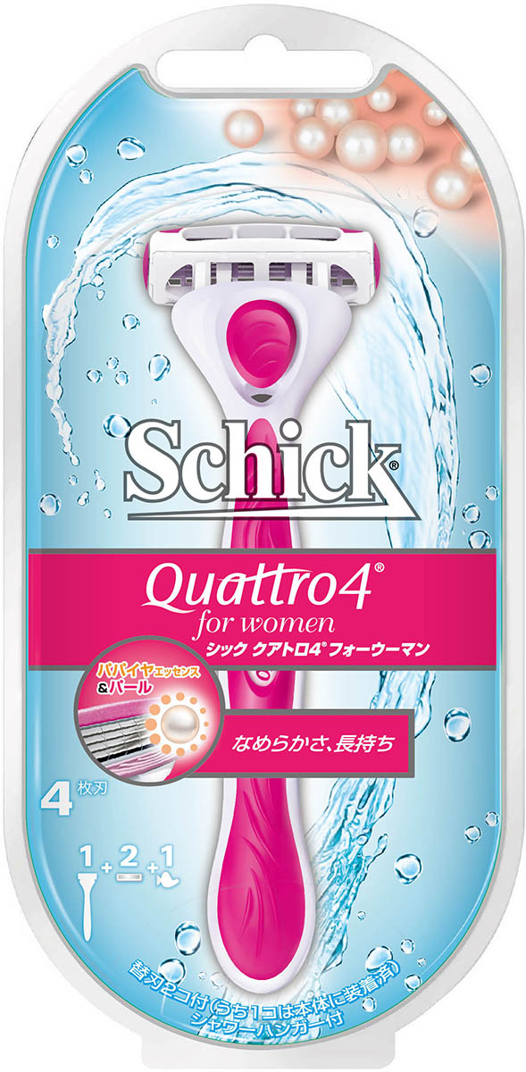 シック クアトロ4 フォーウーマン ホルダー 替刃2コ付