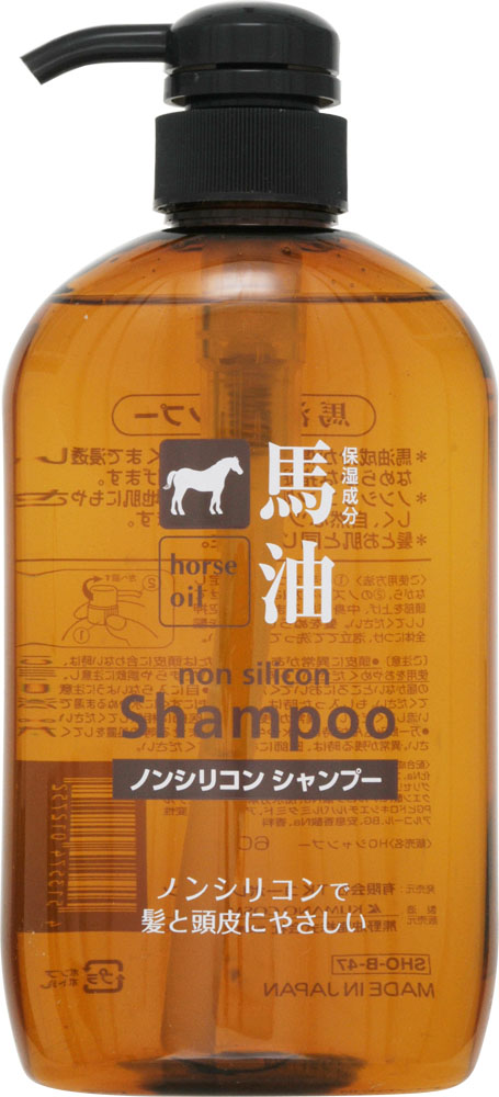 熊野油脂 馬油ノンシリコンシャンプー ボトル600mlの商品画像
