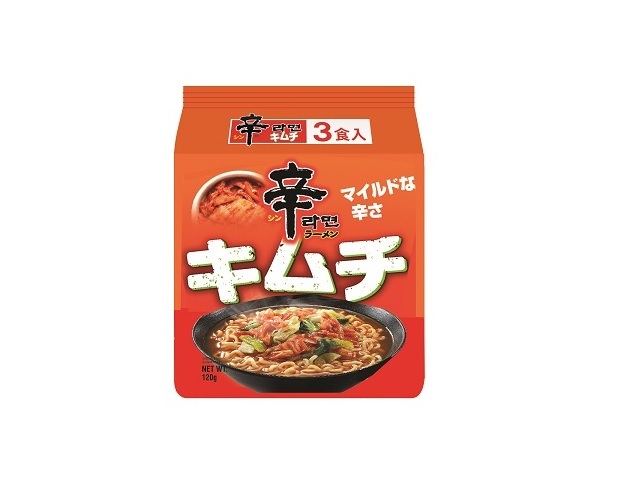 農心ジャパン 辛ラーメン キムチ 袋 3P 120gX3