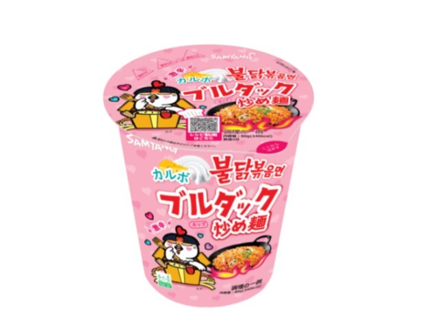 カルボナーラブルダック炒め麺カップの商品画像