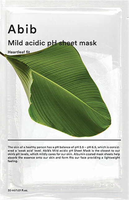 Abib Mild acidic pH Sheet Mask Heartleaf Fit
