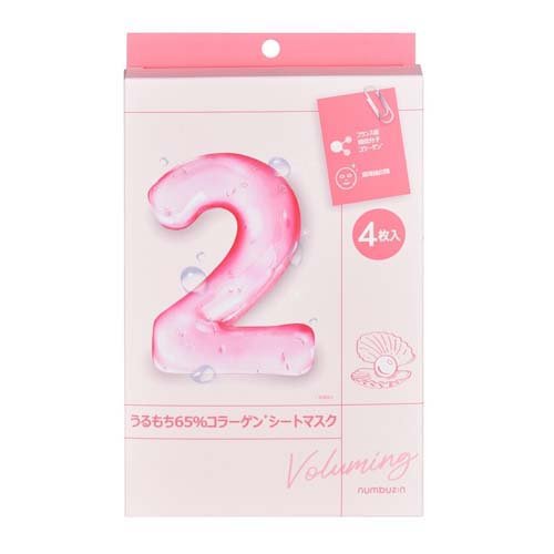 ナンバーズイン 2番 うるもち65％コラーゲンシートマスク(4枚入)