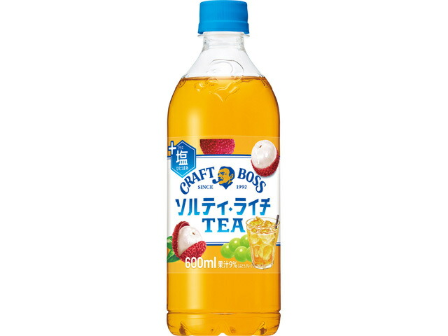 サントリー クラフトボス　ソルティライチＴＥＡ６００ｍｌペット
