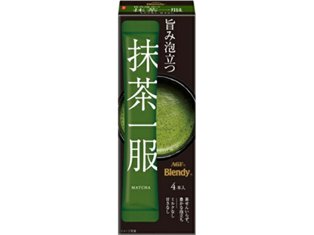 AGF ブレンディ 抹茶一服 ミルクなし(4本入)の商品画像