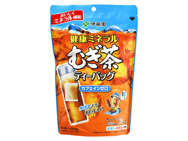 伊藤園 健康ミネラルむぎ茶 ティーバッグ 3.8X30
