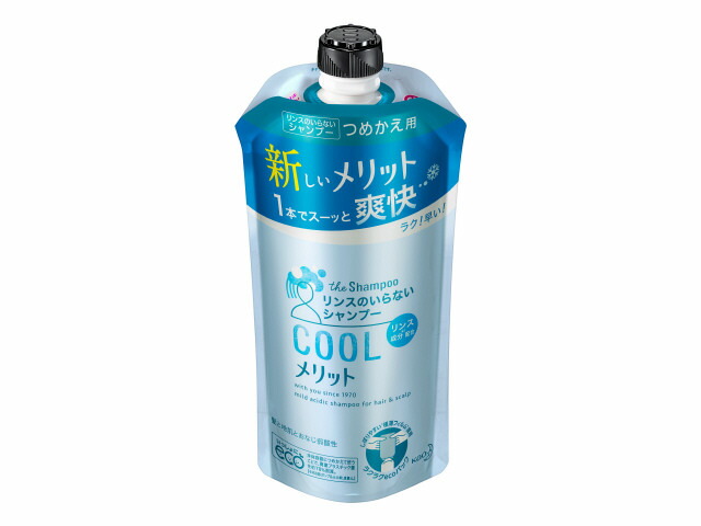 メリット リンスのいらないシャンプー クール つめかえ用 340ml