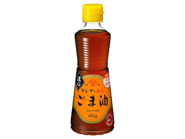 かどや製油 かどや製油　純正ごま油濃口（ＰＥＴ）　４００ｇ