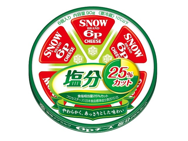 雪印メグミルク ６Ｐチーズ　塩分２５％カット