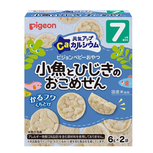 ピジョン 元気アップCa 小魚ひじきのおこめせん(6g*2袋入)
