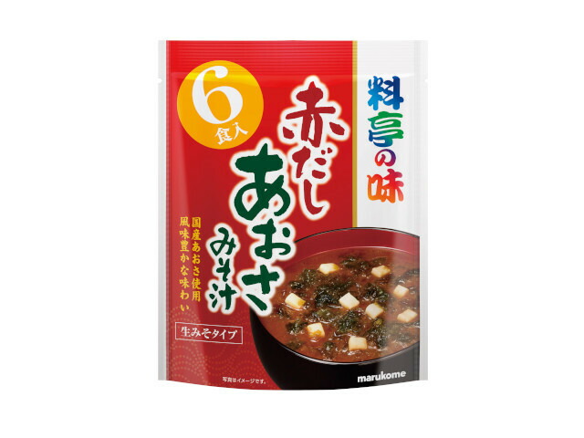 マルコメ お徳用　料亭の味　赤だしあおさ　６食×７×６の商品画像