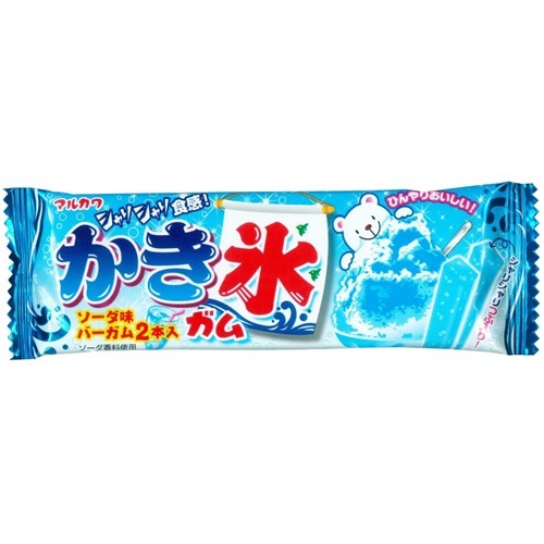 丸川製菓 かき氷ガム ソーダ味(2本入)の商品画像