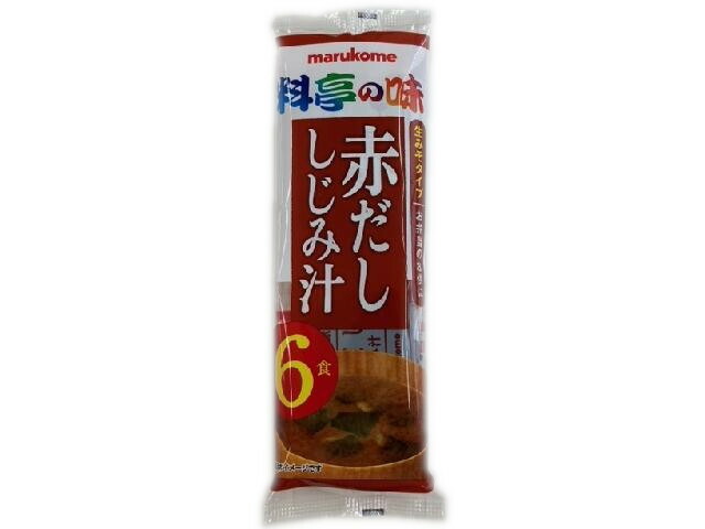 マルコメ 生みそ汁赤だししじみ　６食