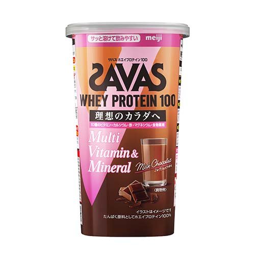 ザバス ホエイプロテイン100 マルチビタミン＆ミネラル ミルクショコラ風味(280g)