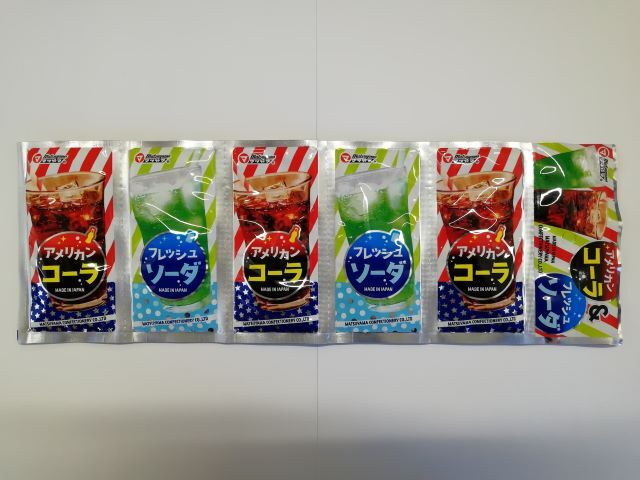 松山製菓 コ-ラ&ソーダ 5連 12gX5