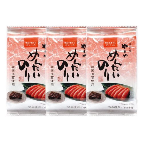 やまや めんたい韓国のり 8切 3袋の商品画像