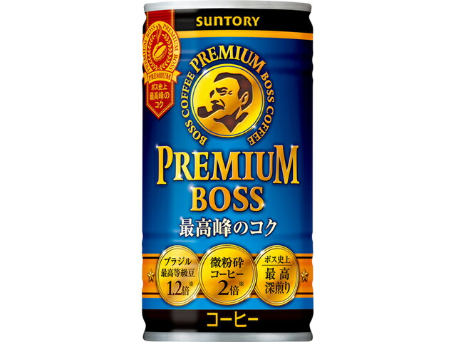 サントリー プレミアムボス　１８５ｇ缶　プレミアム付き