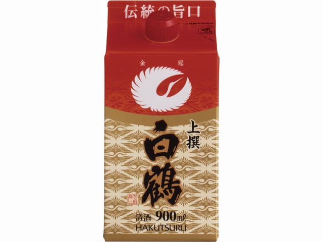 白鶴酒造 白鶴　上撰　サケパック９００ＭＬ