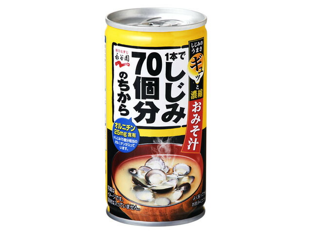 永谷園 1本でしじみ70個分のちから 缶みそ汁 190gの商品画像