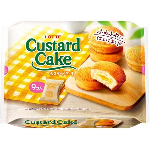 ロッテ カスタードケーキ パーティーパック(9個入)