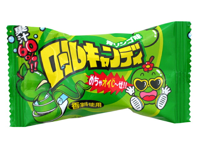 やおきん ロールキャンディ 青りんご味 20g
