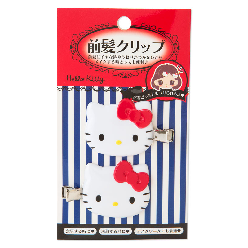 ハローキティ　前髪クリップ（レッド）