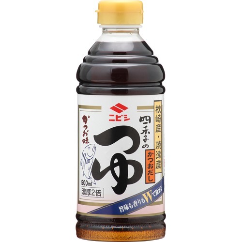 ニビシ 四季のつゆ かつお味 濃縮2倍(500ml)