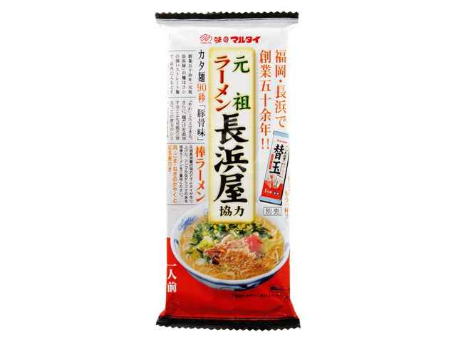 マルタイ 元祖長浜屋協力・棒ラーメン　１１８ｇの商品画像