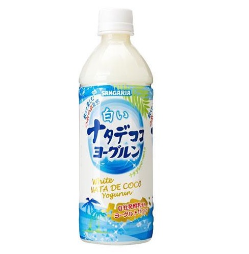 サンガリア 白いナタデココヨーグルン ペット 500ml