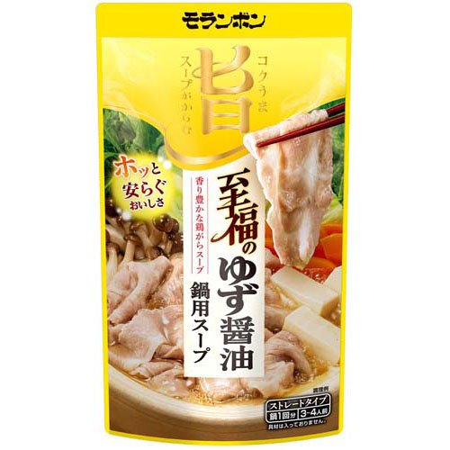モランボン 至福のゆず醤油 鍋用スープ(750g)