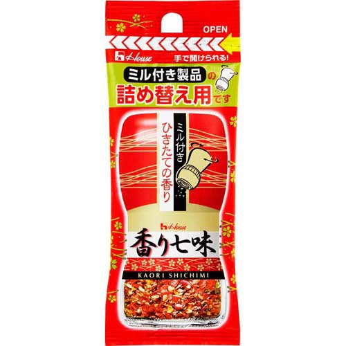 ハウス 香り七味 詰め替え用袋(14g)