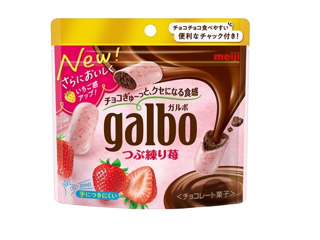 明治 ガルボ つぶ練り苺 パウチ 58g