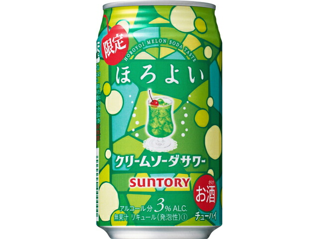サントリー ほろよい＜クリームソーダサワー＞３５０ｍｌ缶
